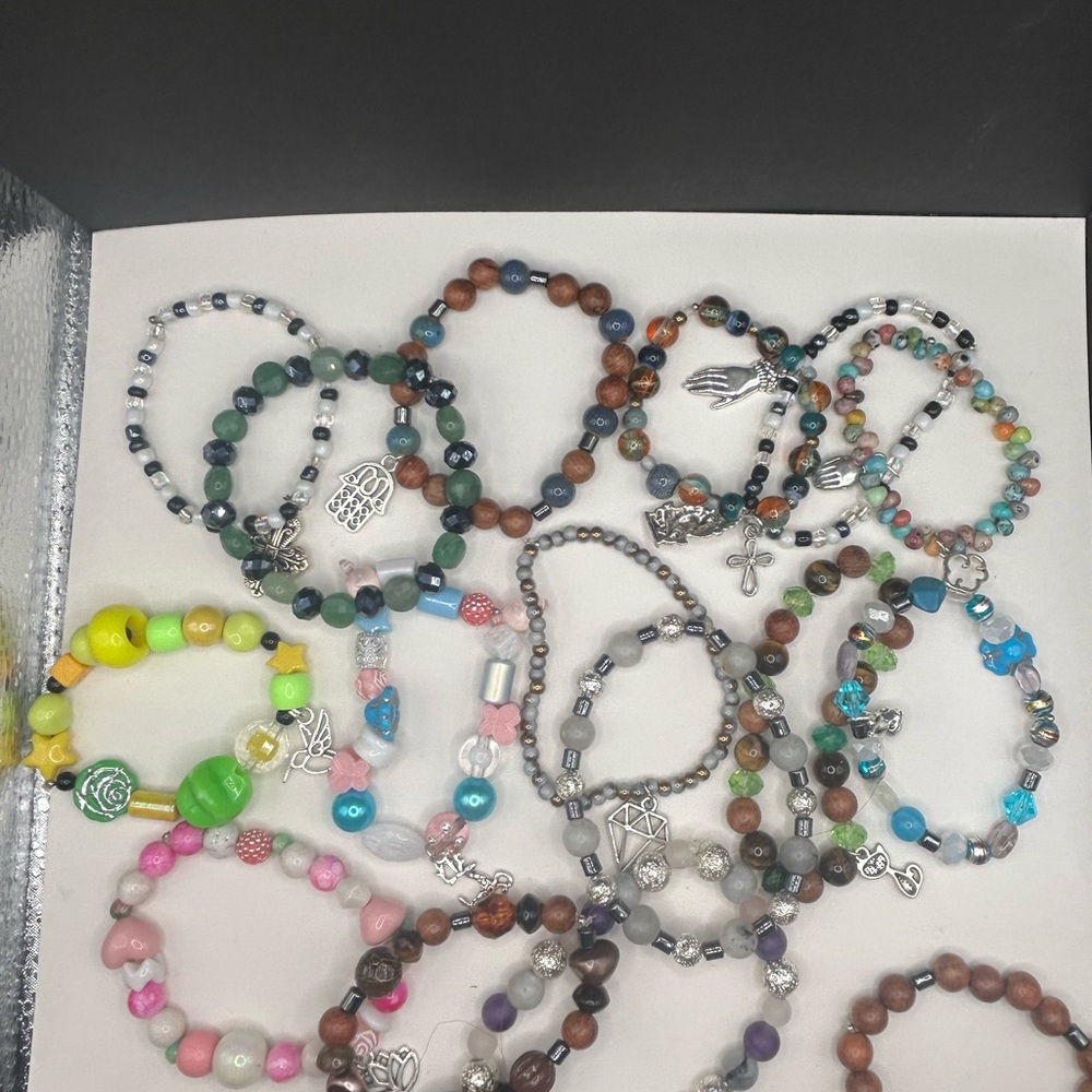 Colorful Beaded Bracelets Set Dm for which one u want